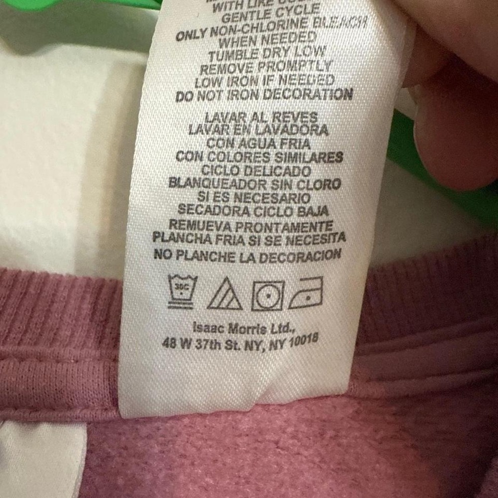 Janis Joplin Kids Sweatshirt 14/16 Nostalgia Rose Pink Graphic Pullover - Picture 3 of 6